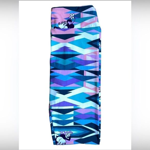 LuLaRoe One Size Leggings • Disney’s Minnie Mouse • Multicolor•Geometric Designs - Picture 6 of 12